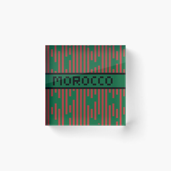 Item preview, MOROCCO — Morocco Soccer & Flag Pride Gift | Retro Pixel Art Word designed and sold by Mouremandier.