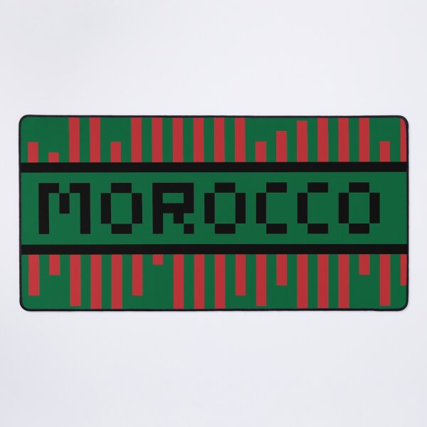 Item preview, MOROCCO — Morocco Soccer & Flag Pride Gift | Retro Pixel Art Word designed and sold by Mouremandier.