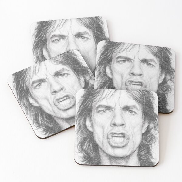 Item preview, Vintage Rock Legend Black and White Pencil Portrait designed and sold by Leon Woods Pencil Art.