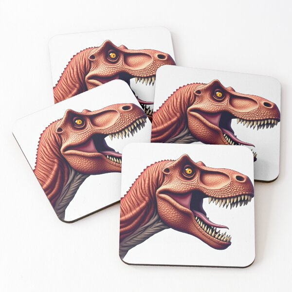 Item preview, Realistic Red Tyrannosaurus Rex Head Profile Illustration designed and sold by Prints by Mat.