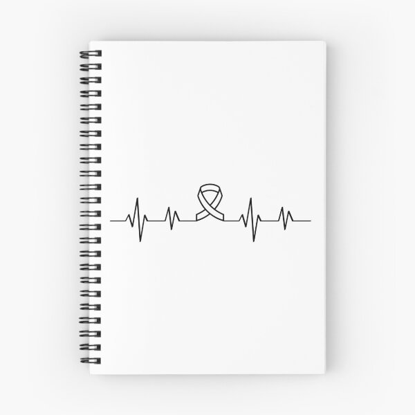 Item preview, ECG heart line with cancer loop designed and sold by AlameaDesign.