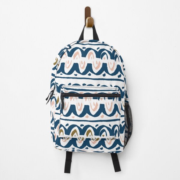 Item preview, Making Waves! Modern folk art inspired pattern designed and sold by AllBeau.