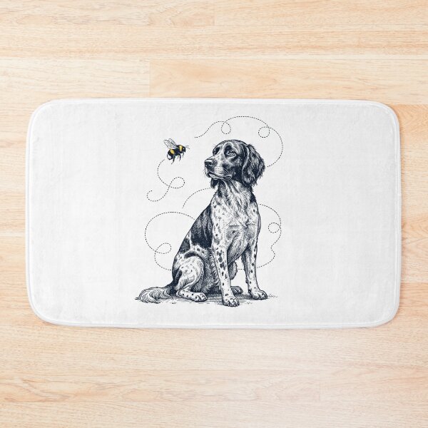 Item preview, Small Munsterlander Pointer Bumble Bee Honeybee Dog Lover designed and sold by Kimberley King Art  King Art.