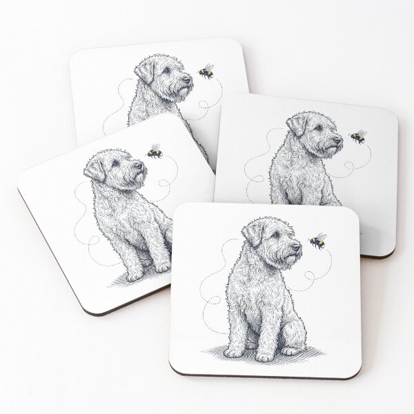 Item preview, Soft Coated Wheaten Terrier Bumble Bee Honeybee Dog Lover designed and sold by Kimberley King Art  King Art.