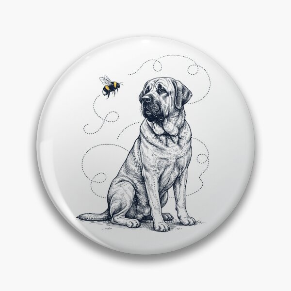 Item preview, Spanish Mastiff Bumble Bee Honeybee Dog Lover designed and sold by Kimberley King Art  King Art.