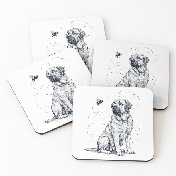 Item preview, Spanish Mastiff Bumble Bee Honeybee Dog Lover designed and sold by Kimberley King Art  King Art.