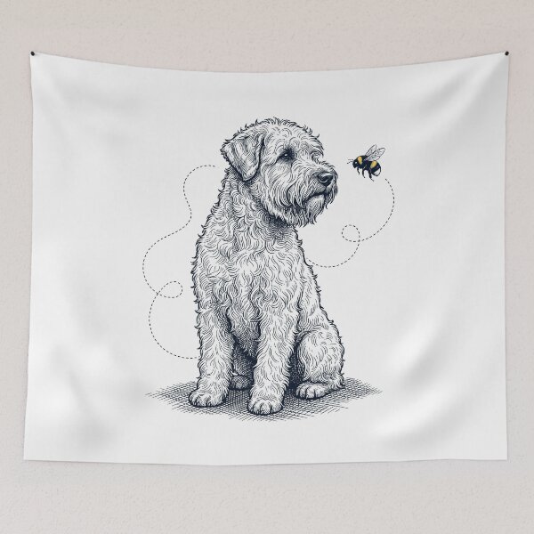 Item preview, Soft Coated Wheaten Terrier Bumble Bee Honeybee Dog Lover designed and sold by Kimberley King Art  King Art.