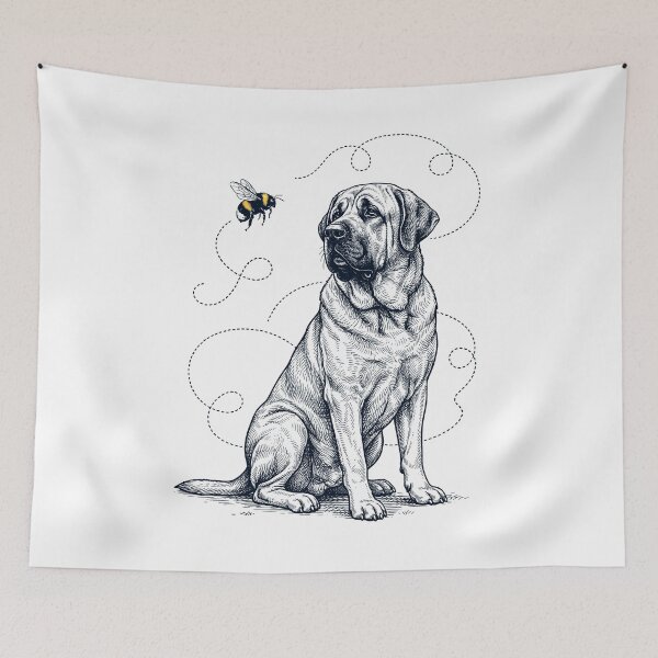 Item preview, Spanish Mastiff Bumble Bee Honeybee Dog Lover designed and sold by Kimberley King Art  King Art.