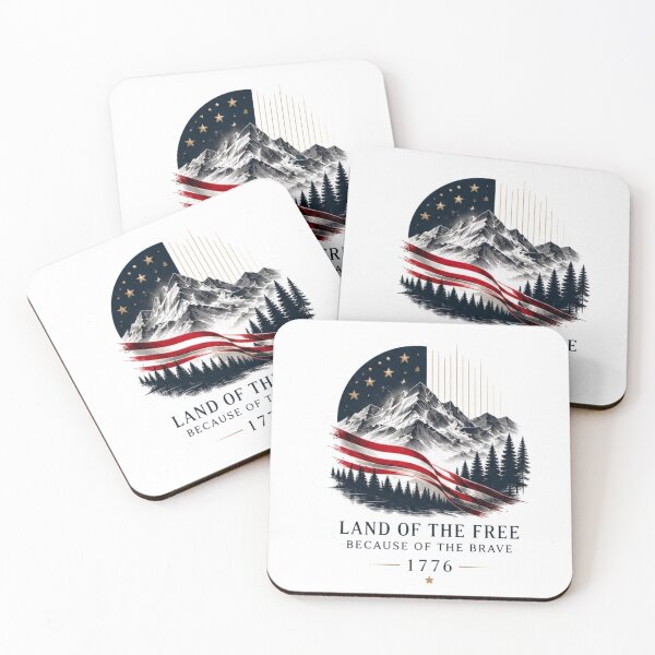 Item preview, Land of the Free Mountain Patriot designed and sold by novaduman.