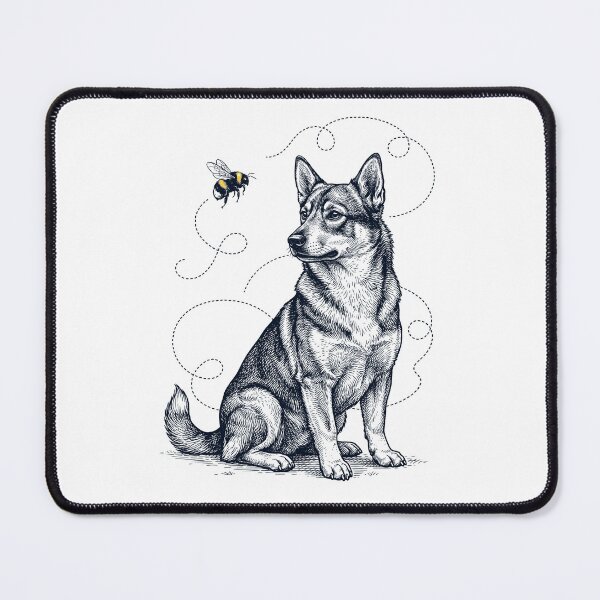 Item preview, Swedish Vallhund Bumble Bee Honeybee Dog Lover designed and sold by Kimberley King Art  King Art.