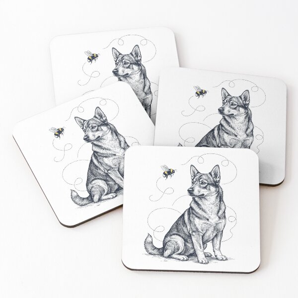 Item preview, Swedish Vallhund Bumble Bee Honeybee Dog Lover designed and sold by Kimberley King Art  King Art.