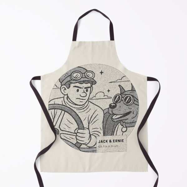 Item preview, Jack & Ernie Go for a Drive | Vintage Dog Adventure Art designed and sold by jafio.