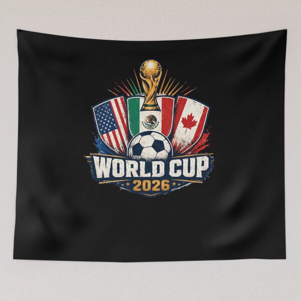 Item preview, World Cup 2026 Football Soccer USA Mexico Canada Host Nations Fan designed and sold by RetroMini2026.