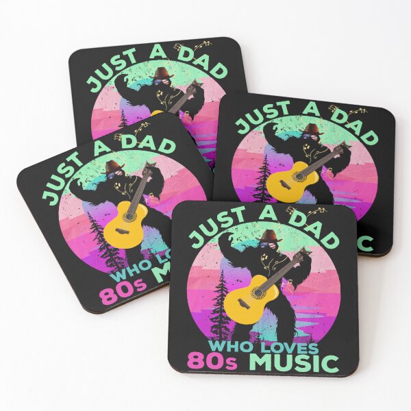 Item preview, Just Dad Who Loves 80s Music Funny Retro Bigfoot Disco Lover designed and sold by SecretDicer.