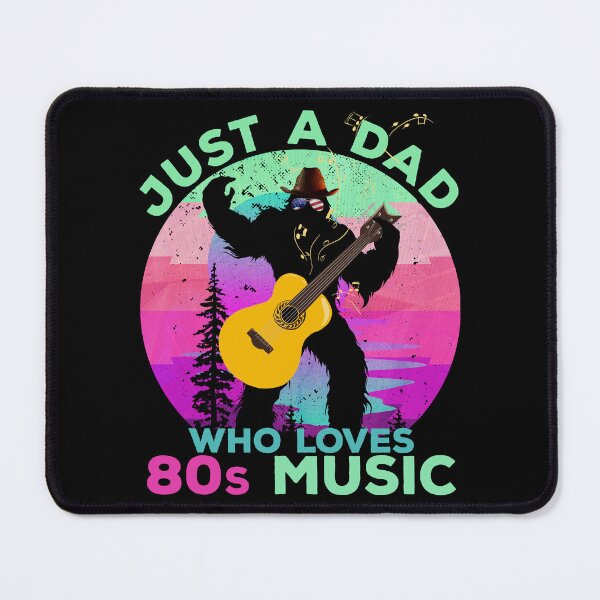Item preview, Just Dad Who Loves 80s Music Funny Retro Bigfoot Disco Lover designed and sold by SecretDicer.