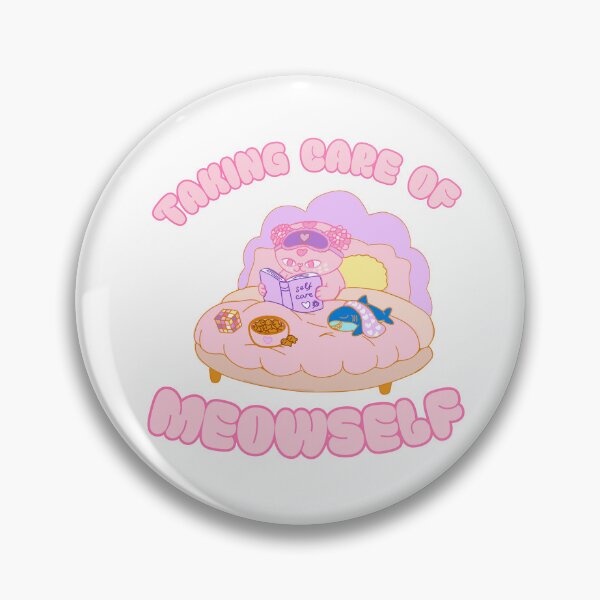 Item preview, Taking Care of Meowself – Cute Self Care Cat Reading in Bed designed and sold by BritishDelights.