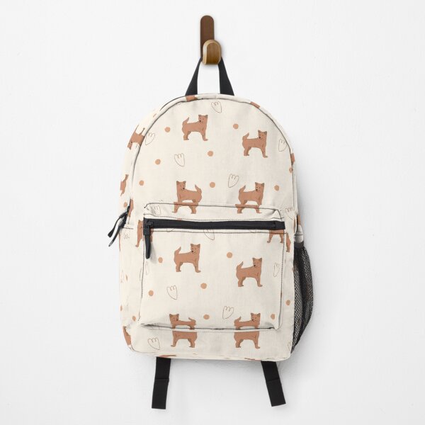 Item preview, Minimalist Flat Design Shiba Inu Dog Cream Pattern designed and sold by svitlaarty.