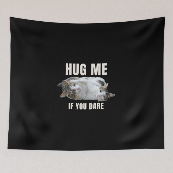 Item preview, Hug Me If You Dare - Funny Cat Design designed and sold by MB-CatPrints.