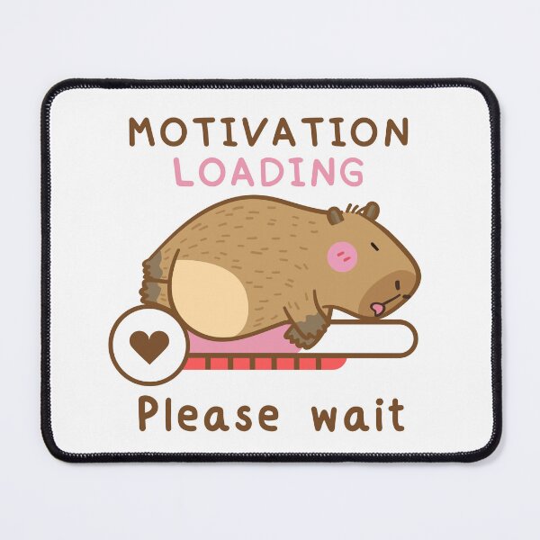 Item preview, Capybara Loading Bar Motivation Please Wait designed and sold by AlameaDesign.