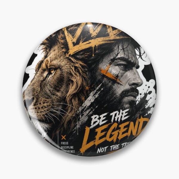 Item preview, Be The Legend Not The Trend | Lion King Motivation Sticker designed and sold by Flipnship.