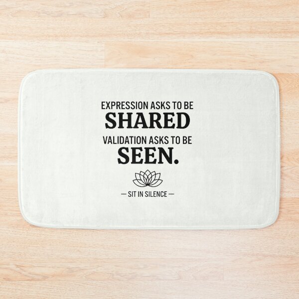 Item preview, Expression vs Validation Minimalist Quote.  designed and sold by SitInSilence24.