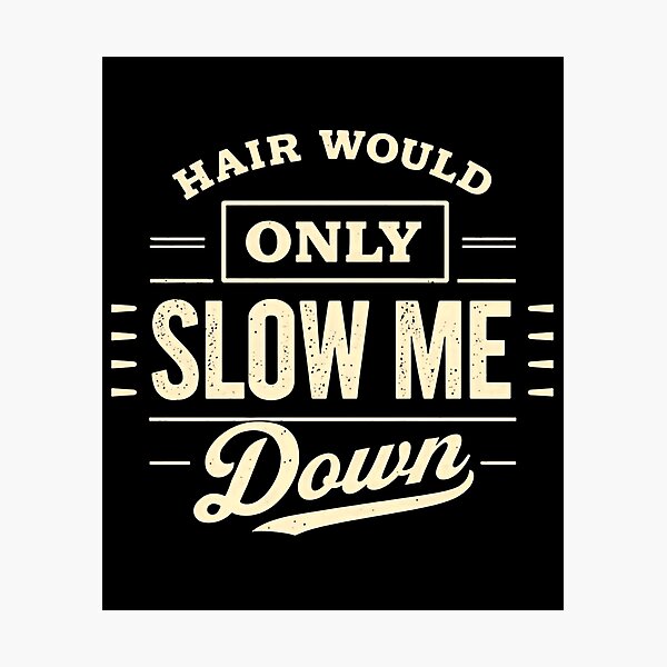 Item preview, Hair Would Only Slow Me Down Runner Athlete Fitness Performance designed and sold by HumansStuck12.