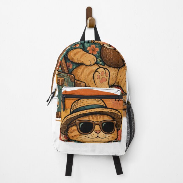 Item preview, Vacation Cat Retro Beach Sunset designed and sold by MySthore.
