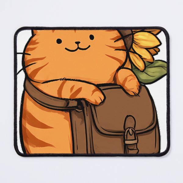 Item preview, Orange Tabby Sunflower Satchel designed and sold by pumsquare.
