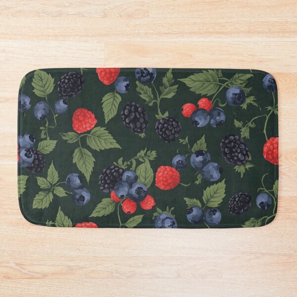 Item preview, Watercolor Blackberry and Raspberry Pattern designed and sold by Luna-Flow.