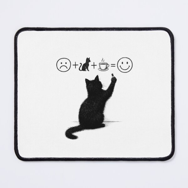 Item preview, Black Cat and Coffee Equation For Happiness designed and sold by Macias123.