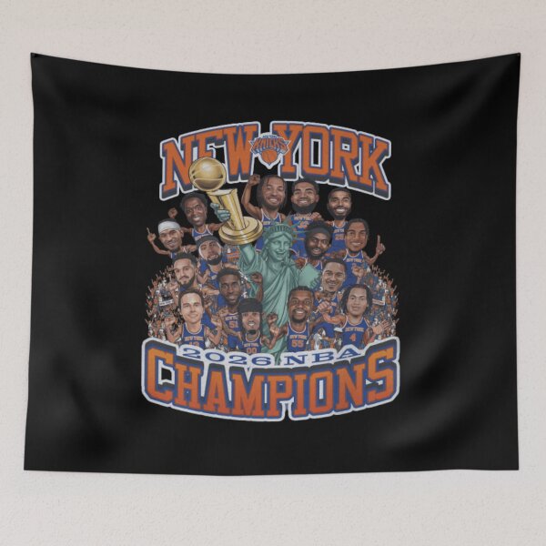 Item preview, New York Knicks NBA Finals 2026 Champions Caricature designed and sold by Soceitiz.