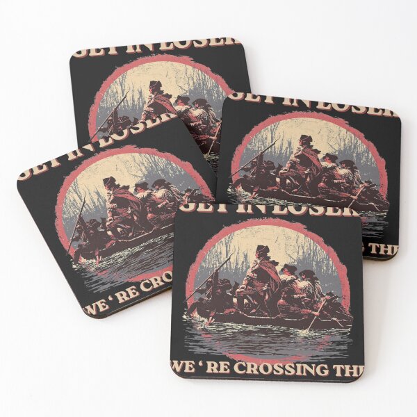 Item preview, Get In Loser We're Crossing The Delaware Funny George Washington Patriotic Retro T-Shirt designed and sold by FizjoHed.