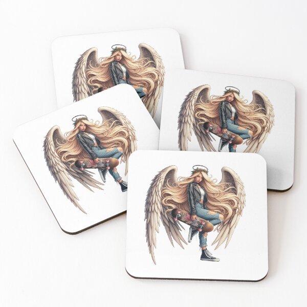 Item preview, Angel Girl Skateboarder designed and sold by susiecc.
