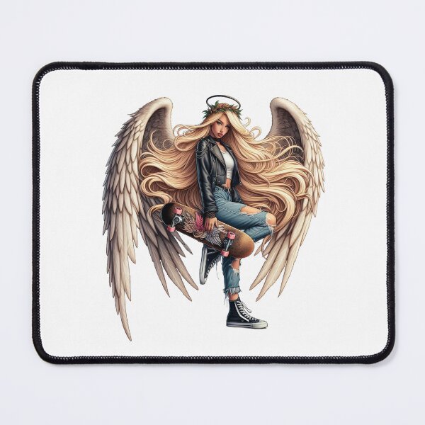 Item preview, Angel Girl Skateboarder designed and sold by susiecc.
