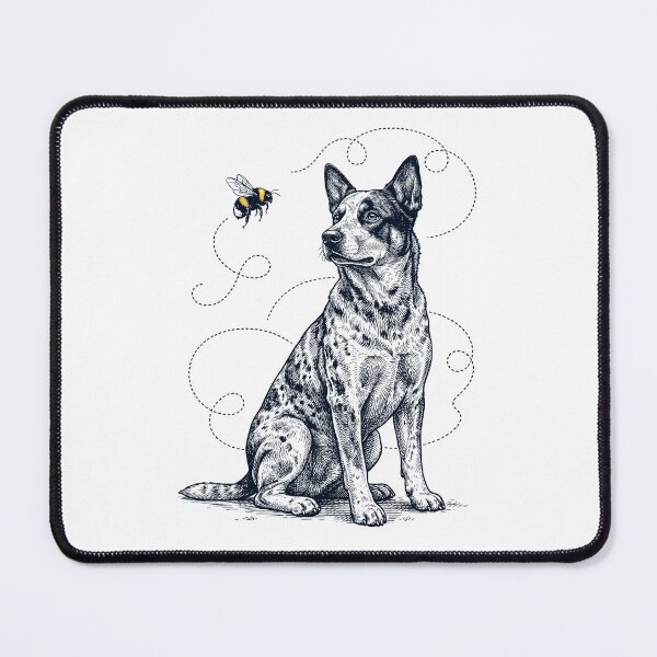 Item preview, Texas Heeler Bumble Bee Honeybee Dog Lover designed and sold by Kimberley King Art King Art.