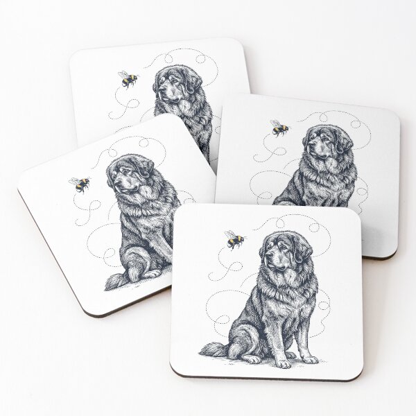 Item preview, Tibetan Mastiff Bumble Bee Honeybee Dog Lover designed and sold by Kimberley King Art  King Art.