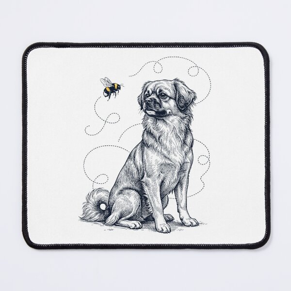 Item preview, Tibetan Spaniel Bumble Bee Honeybee Dog Lover designed and sold by Kimberley King Art  King Art.