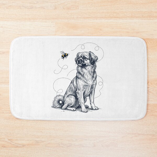 Item preview, Tibetan Spaniel Bumble Bee Honeybee Dog Lover designed and sold by Kimberley King Art  King Art.
