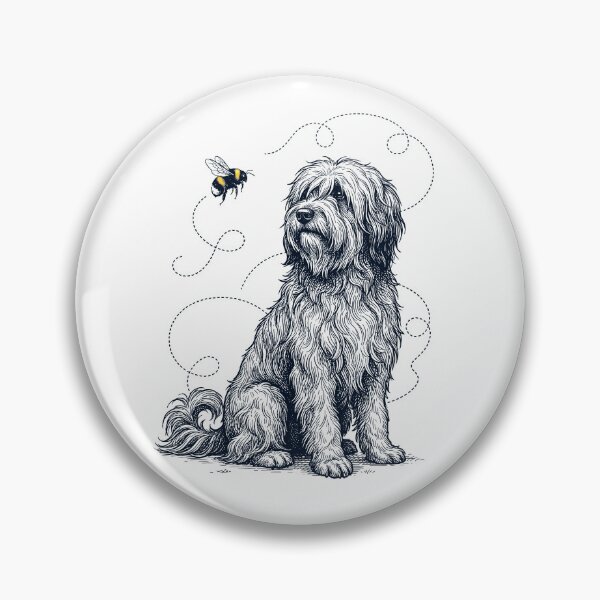 Item preview, Tibetan Terrier Bumble Bee Honeybee Dog Lover designed and sold by Kimberley King Art  King Art.