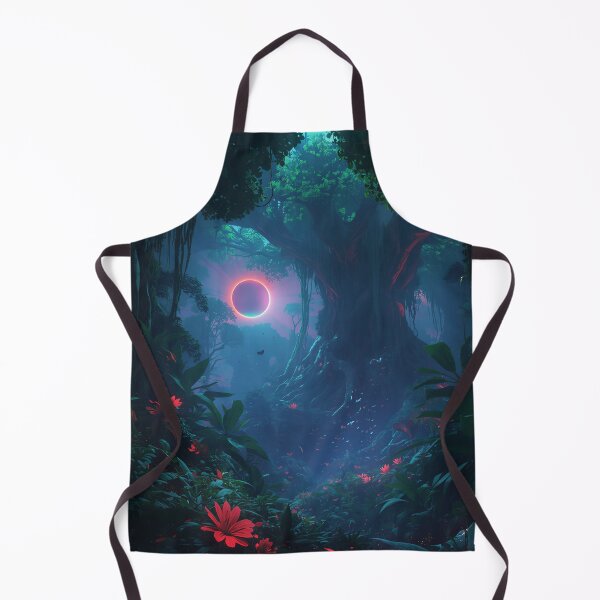 Item preview, Neon Eclipse Jungle Fantasy Alien Canopy Landscape designed and sold by Luminous Wilds.