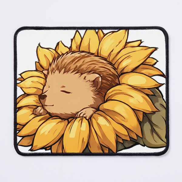 Item preview, Hedgehog Sunflower Sleeping Bag designed and sold by pumsquare.