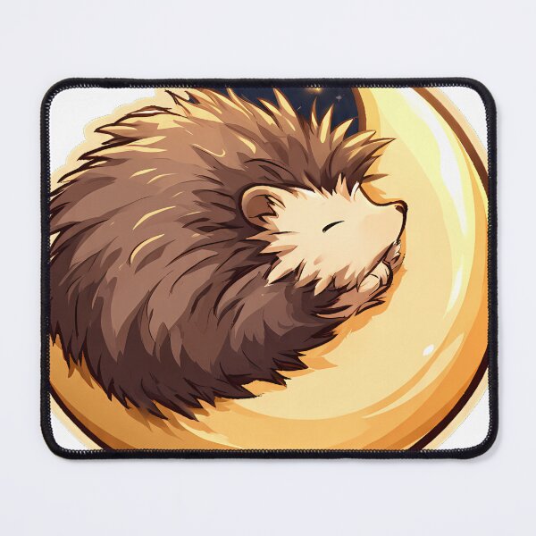 Item preview, Hedgehog Carrying Moon Lantern designed and sold by pumsquare.