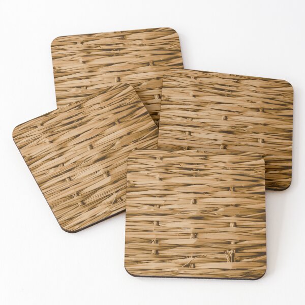 Item preview, Natural Tropical Thatch Texture - Dried Palm Leaf Reed Pattern designed and sold by L&L.