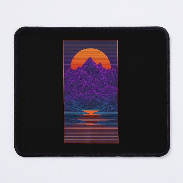 Item preview, Retro Mountain Sunset Gift for Dad 80s Synthwave designed and sold by PixelQ.