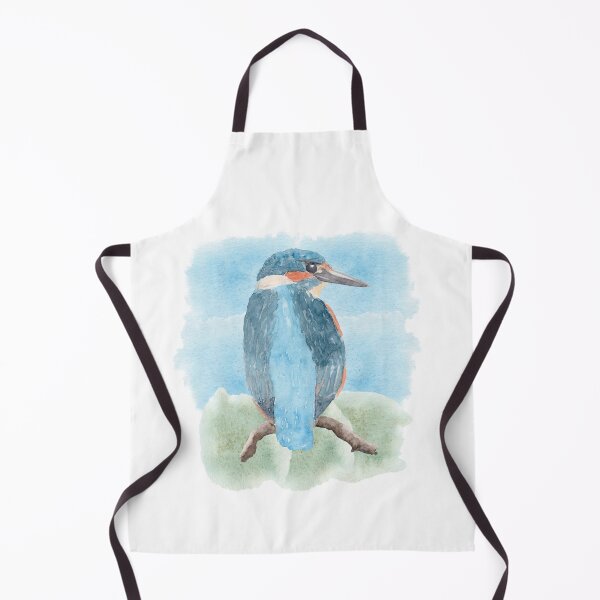 Item preview, Hand painted kingfisher on a branch designed and sold by marinettesshop.
