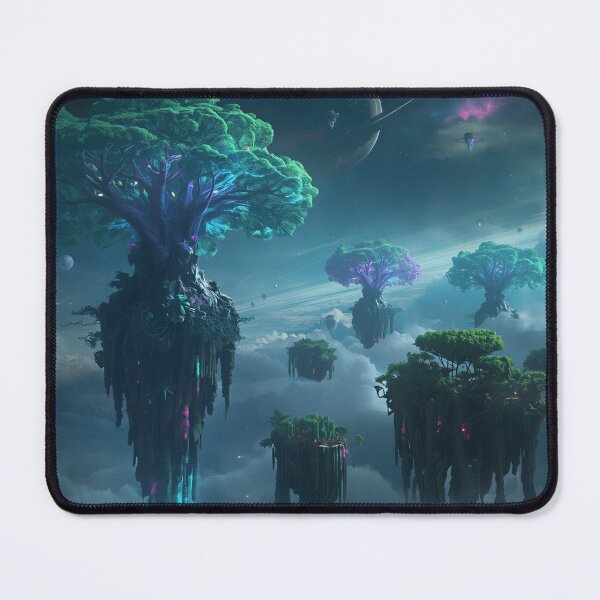 Item preview, Floating Reef Forest Alien Sky Fantasy Landscape designed and sold by Luminous Wilds.