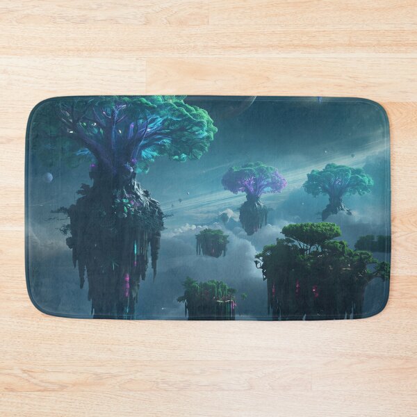 Item preview, Floating Reef Forest Alien Sky Fantasy Landscape designed and sold by Luminous Wilds.