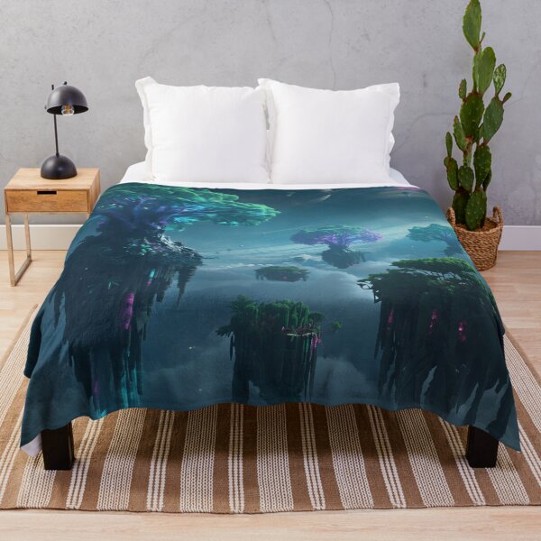 Item preview, Floating Reef Forest Alien Sky Fantasy Landscape designed and sold by Luminous Wilds.