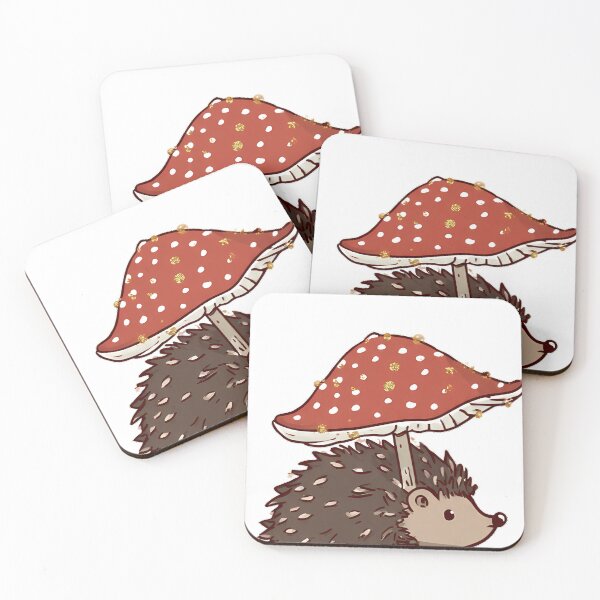 Item preview, Hedgehog Mushroom Umbrella designed and sold by pumsquare.