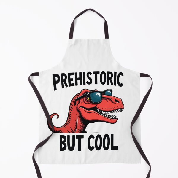 Item preview, Red Tyrannosaurus Rex with sunglasses Prehistoric But Cool text designed and sold by Prints by Mat.